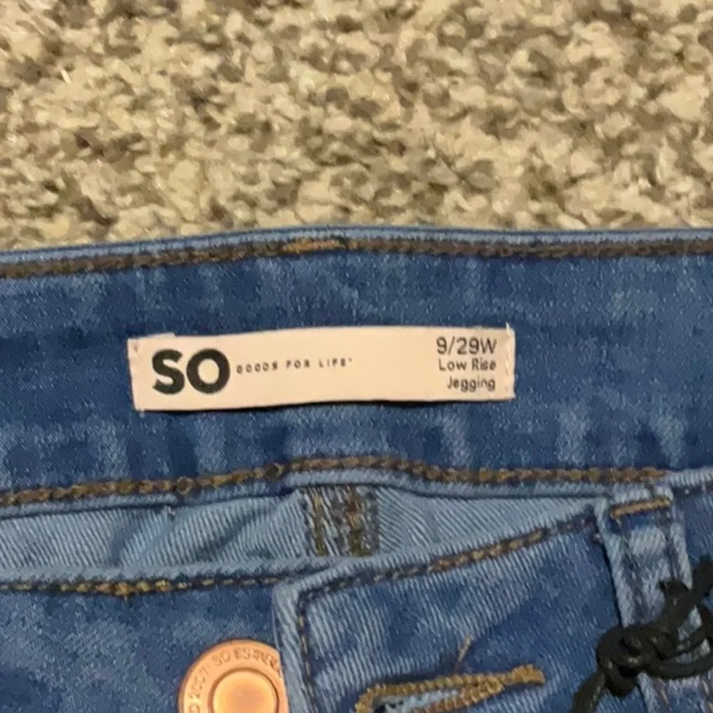 SO Blue Skinny Jeans with Elastic Waistband